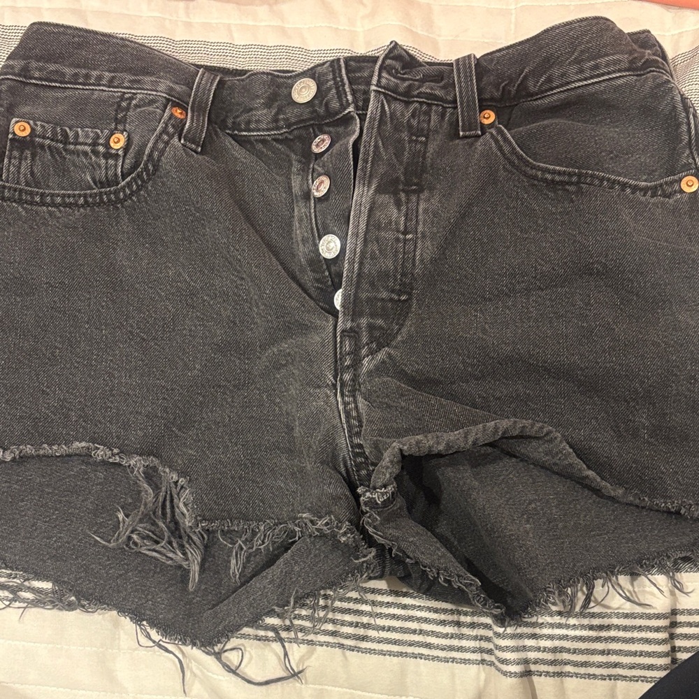 Levi's black Jean Shorts
